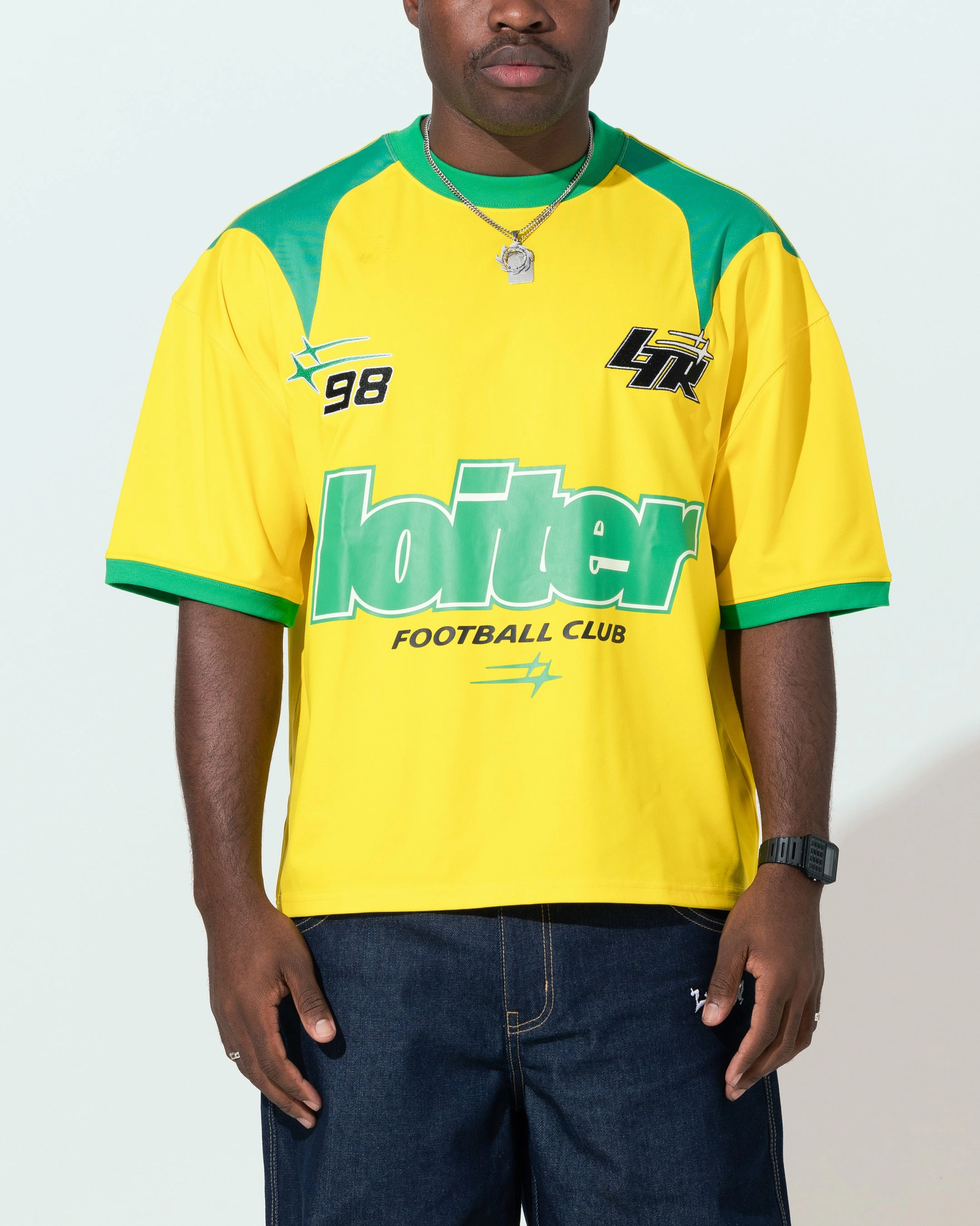 Loiter Tournament Jersey Yellow/Green Thermoregulating Fabric