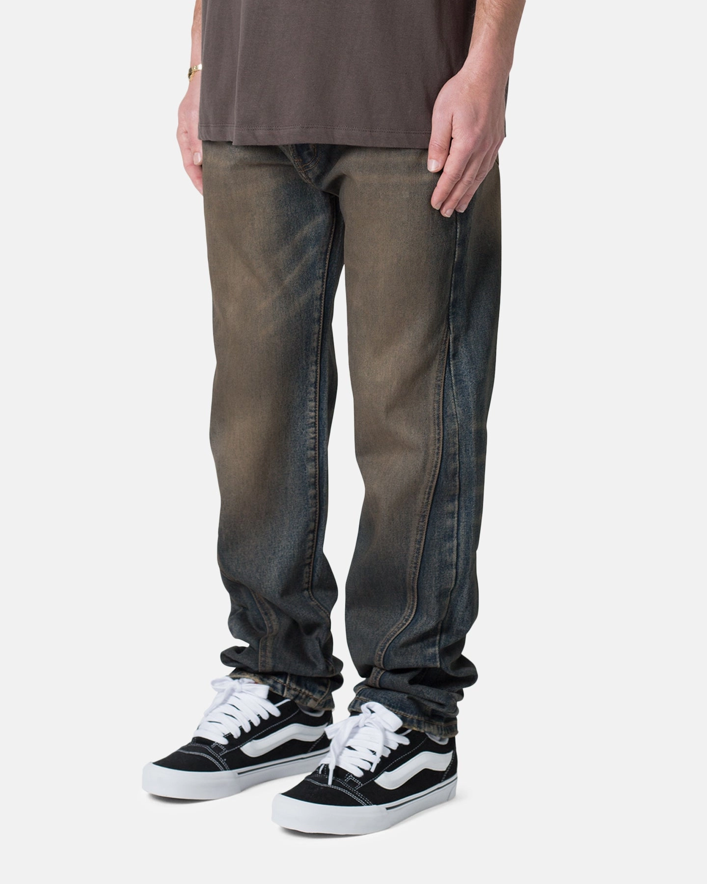 Stay Active MNML V380 Baggy Denim Jeans Rust