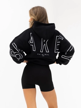 Outline Isabel Oversized Hoodie - Black Quick Drying Everyday apparel