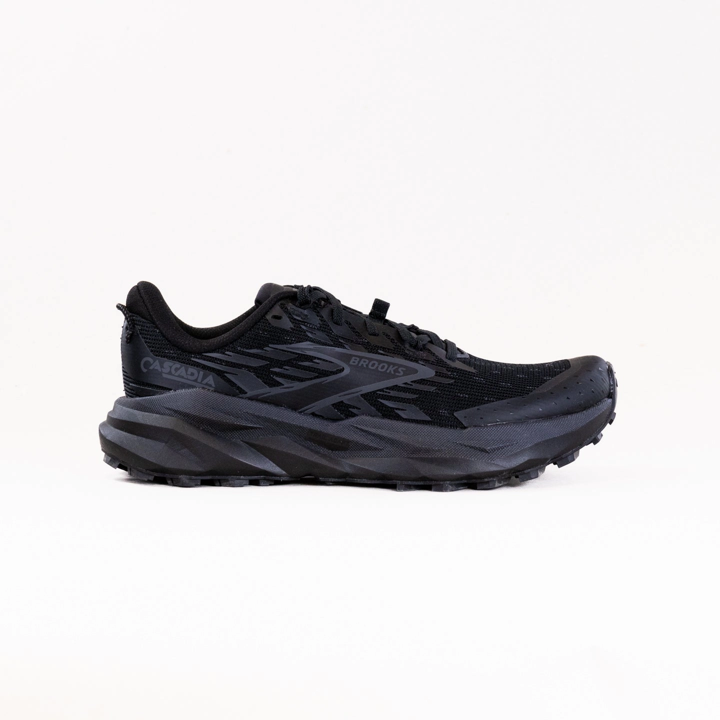 Brooks Cascadia 19 (Women's) - Black/Black/Ebony Odor Resistant Interior