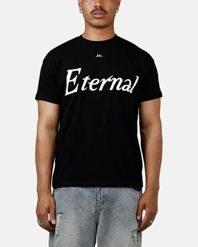 Mesh Lining Tactile Soft Texture ABC Eternal T-Shirt Black