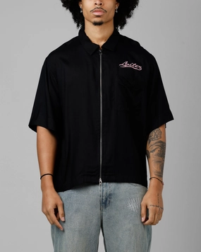 Loiter Calabasas Shirt Black AdjustableDrawstring
