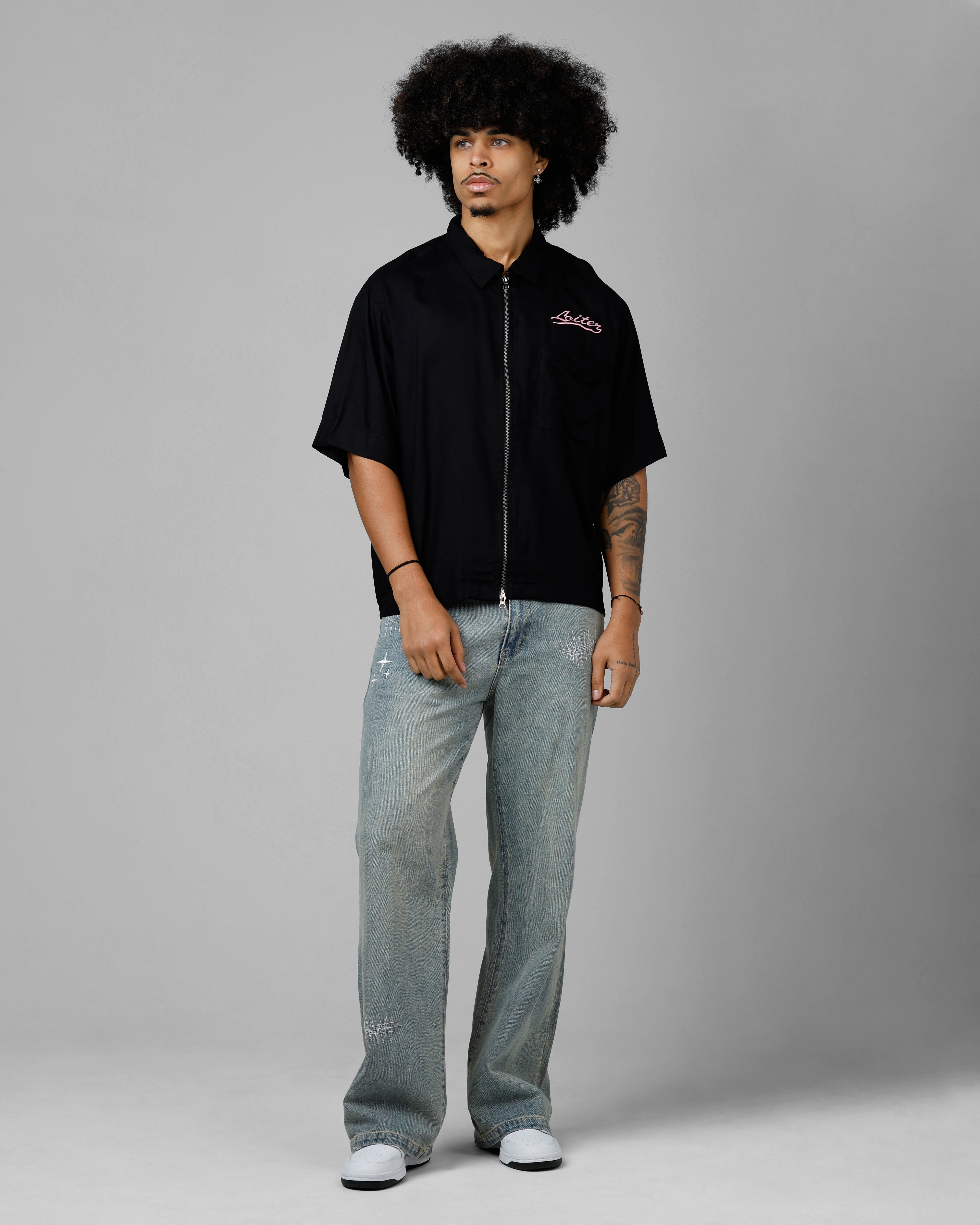 OdorControl Technology Loiter Calabasas Shirt Black