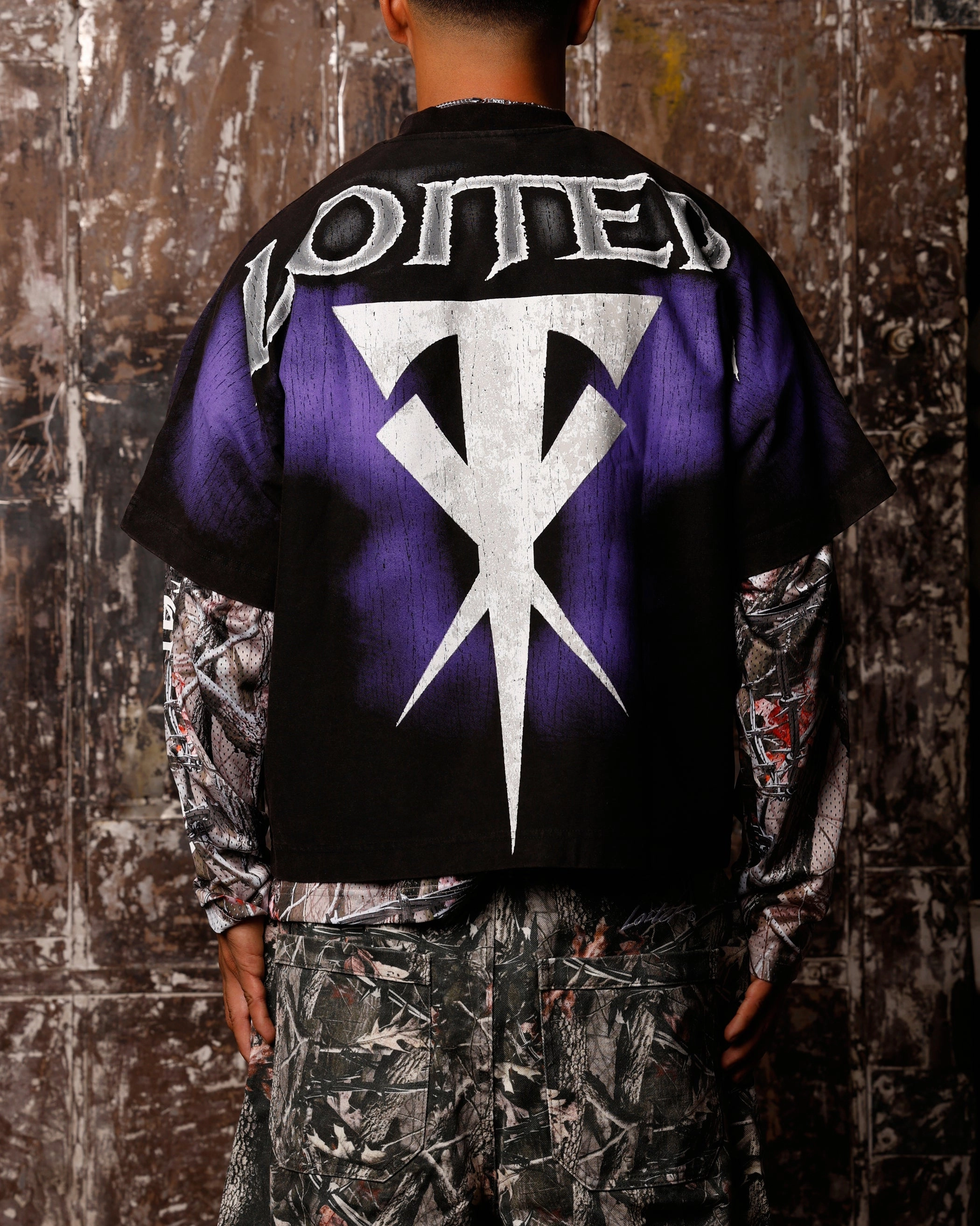 Loiter X WWE Undertaker Vintage T-Shirt Vintage Black Resilient Fabric Blend