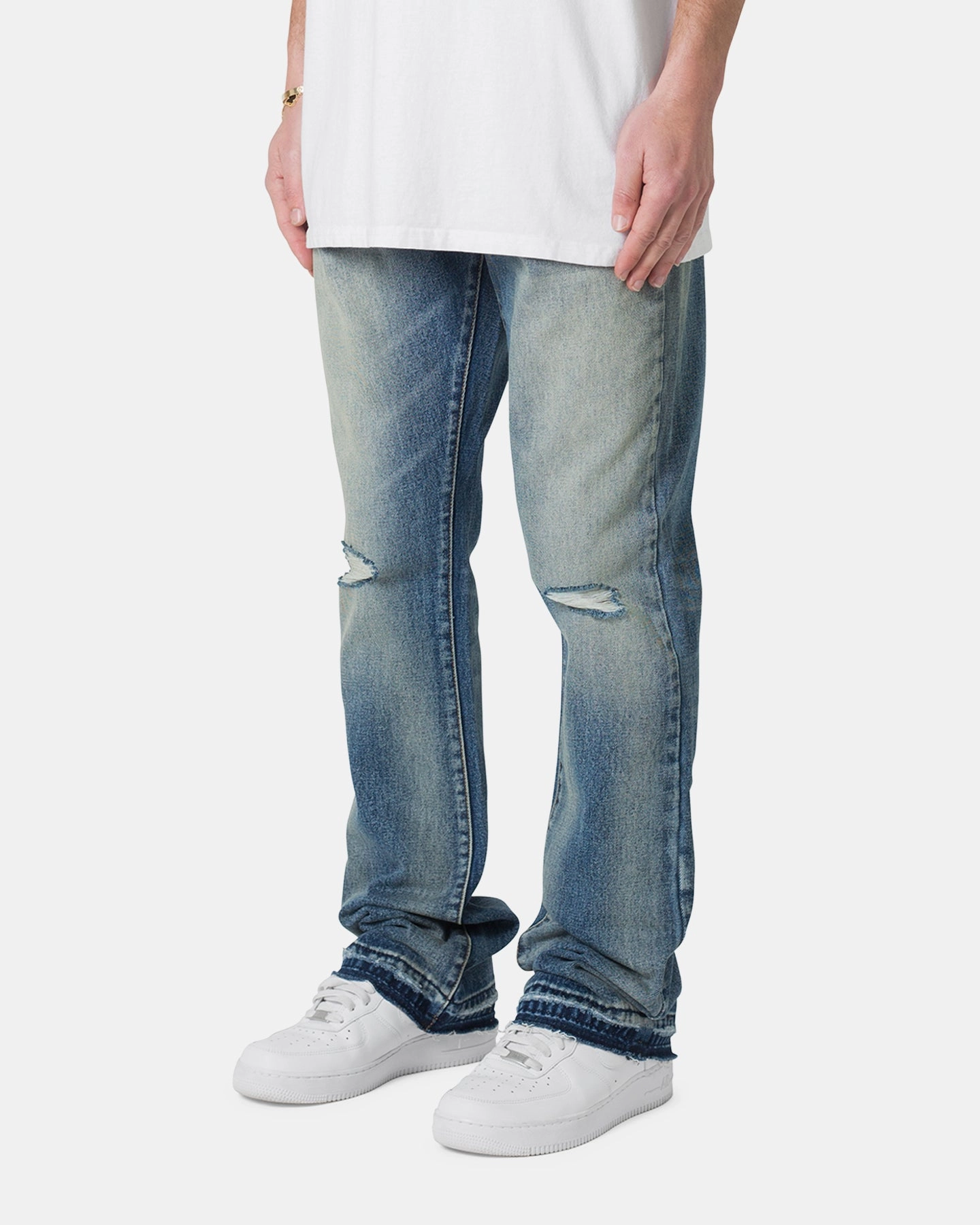 MNML B317 Flare Denim Jeans Blue Sporty Appeal