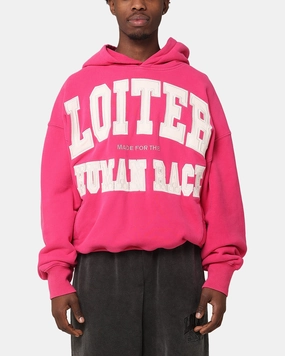 Convertible Style Quick Dry Technology Loiter College Dropout Hoodie Pink
