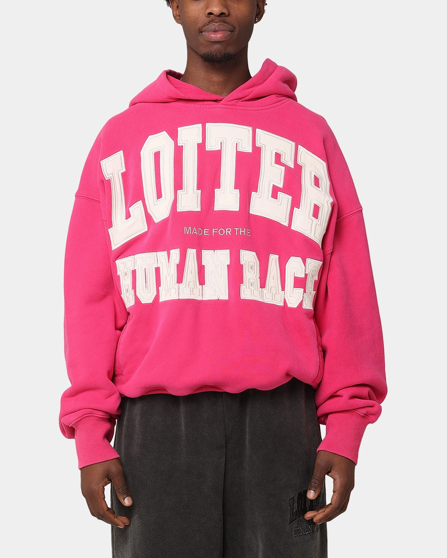 Convertible Style Quick Dry Technology Loiter College Dropout Hoodie Pink