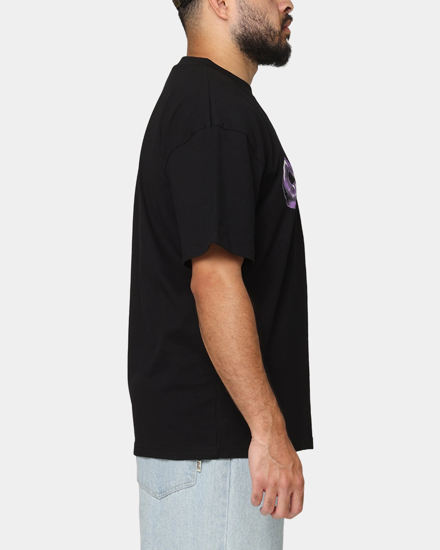 Carre Balloon T-Shirt Black Colorfast Dye Method