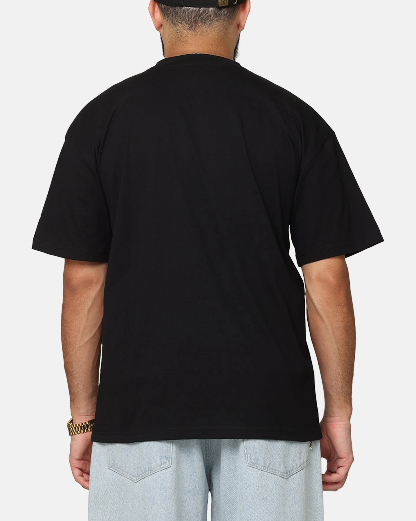 Layered Panel Construction NonScratchyLining Carre Balloon T-Shirt Black