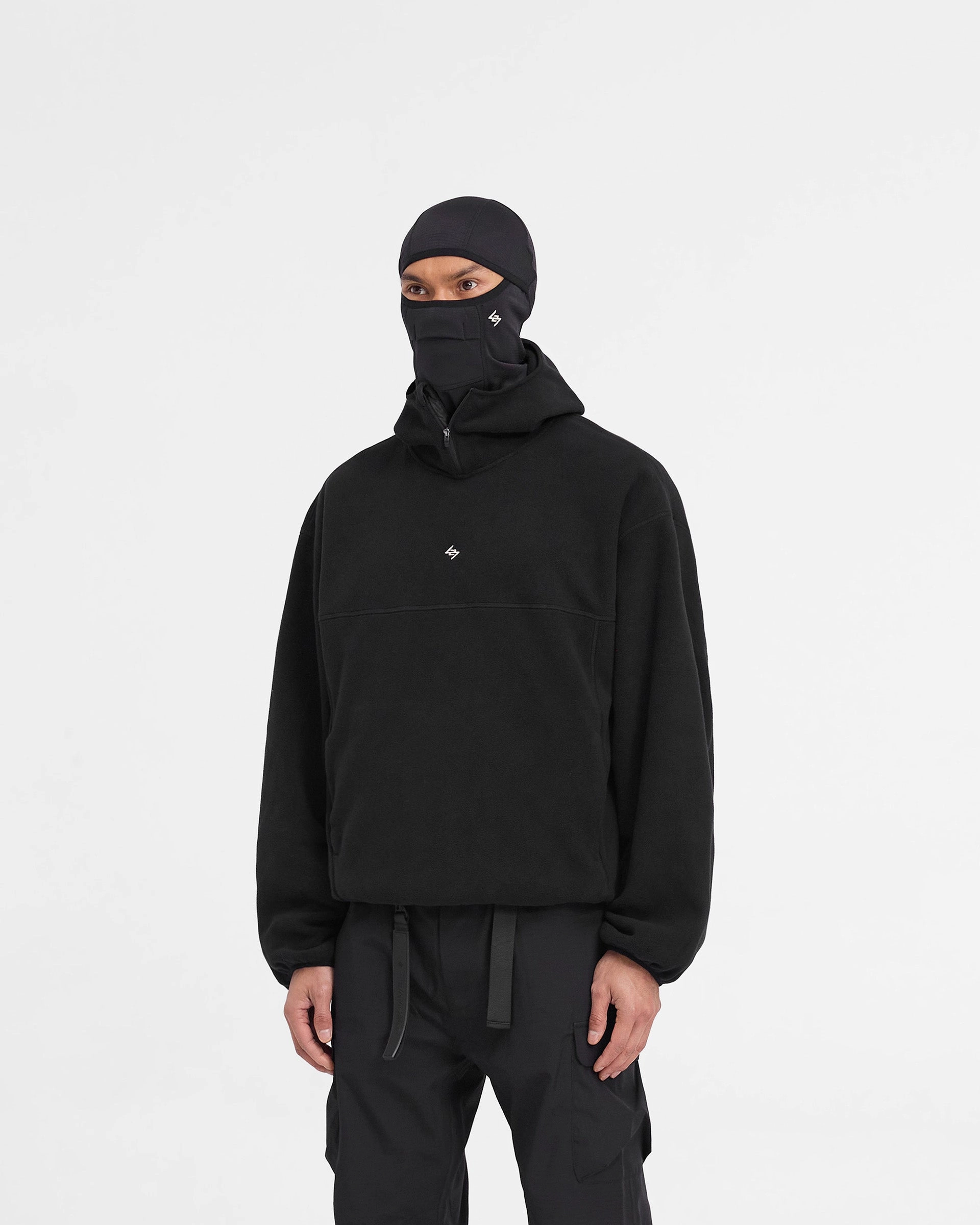 Winter Energy Stylish Detail 247 Fleece Hoodie - Black