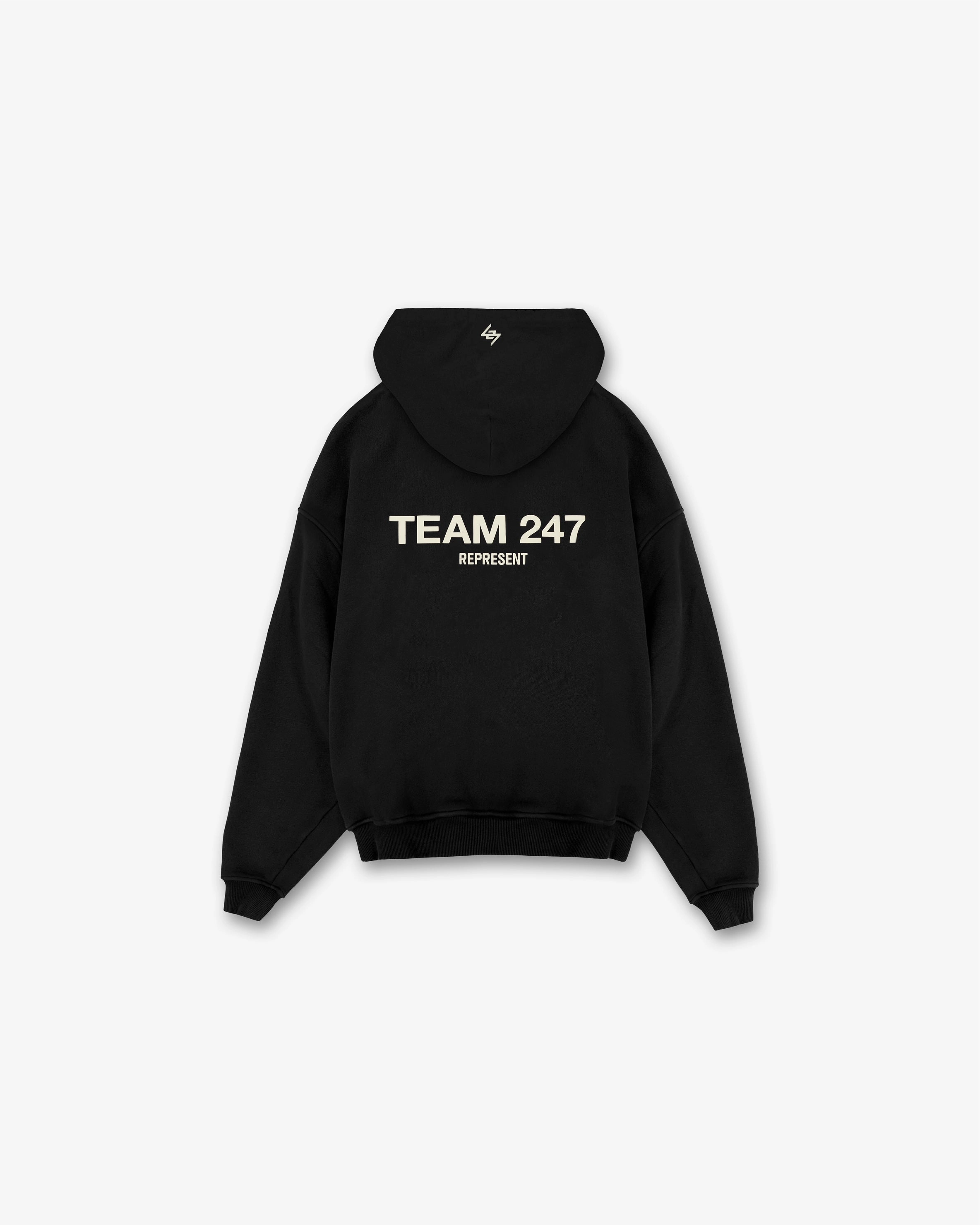 Comfy Design Fit Outdoor Essential Team 247 Oversized Hoodie - Black