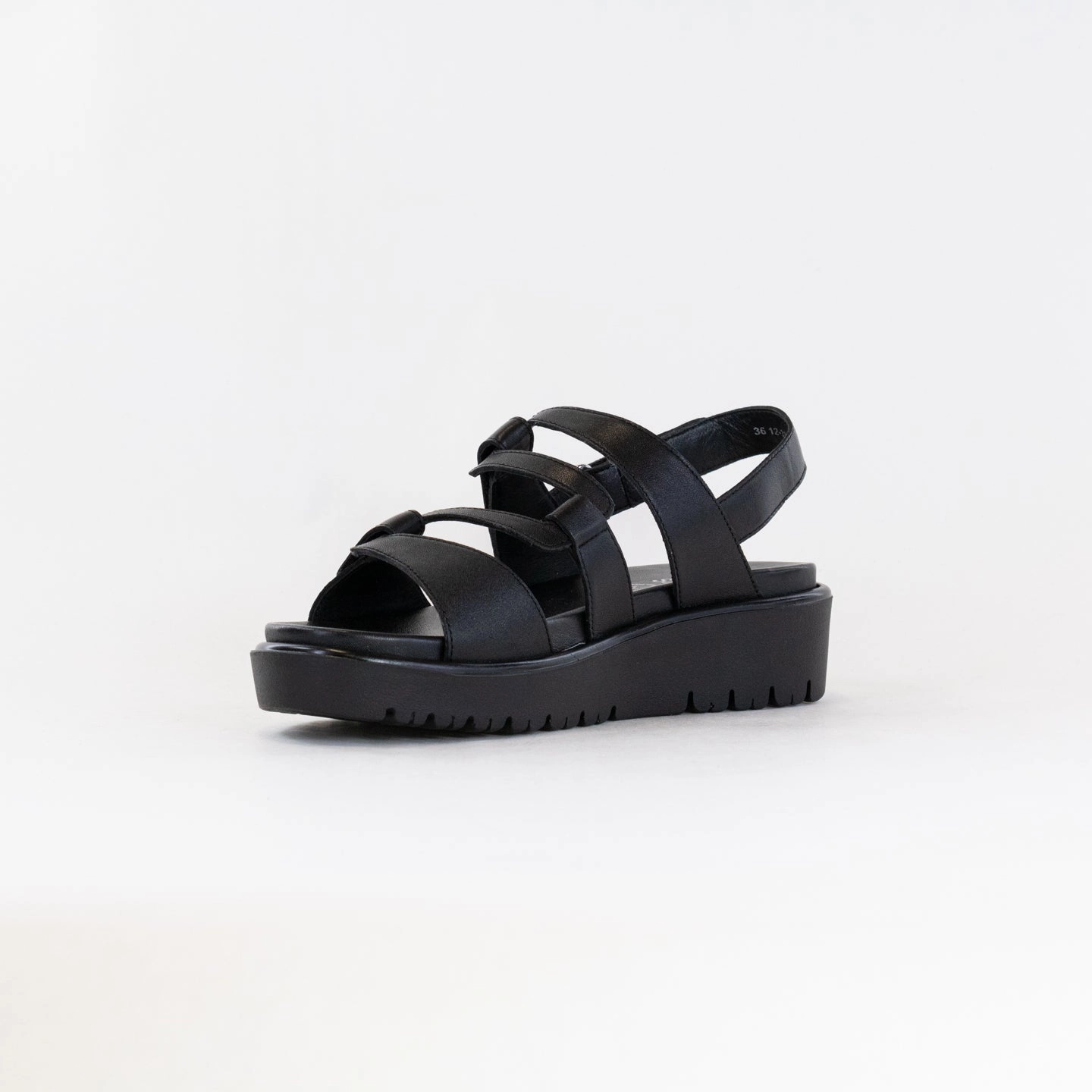 Cushioned Heel Pad Ara Bayview Sandal (Women's) - Black