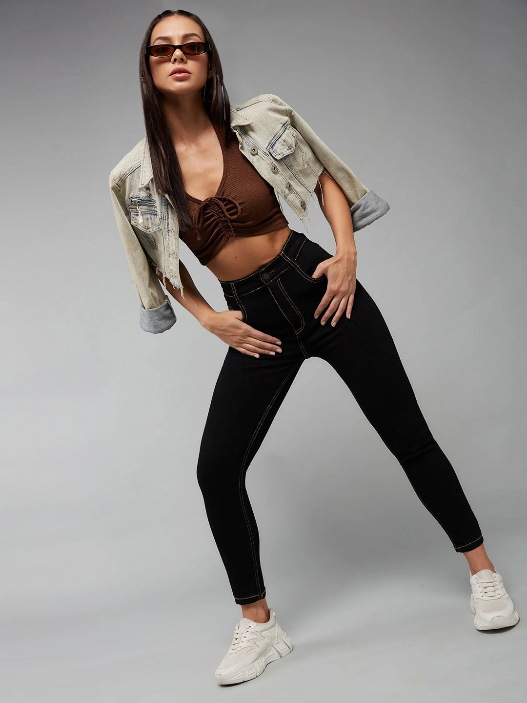 Day Ready 24/7 Comfort Black Skinny High-Rise Stretchable Denim Jeans