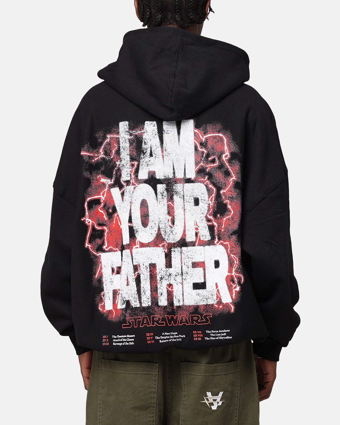Flexible Hemline Star Wars I Am Your Father Premium Hoodie Black