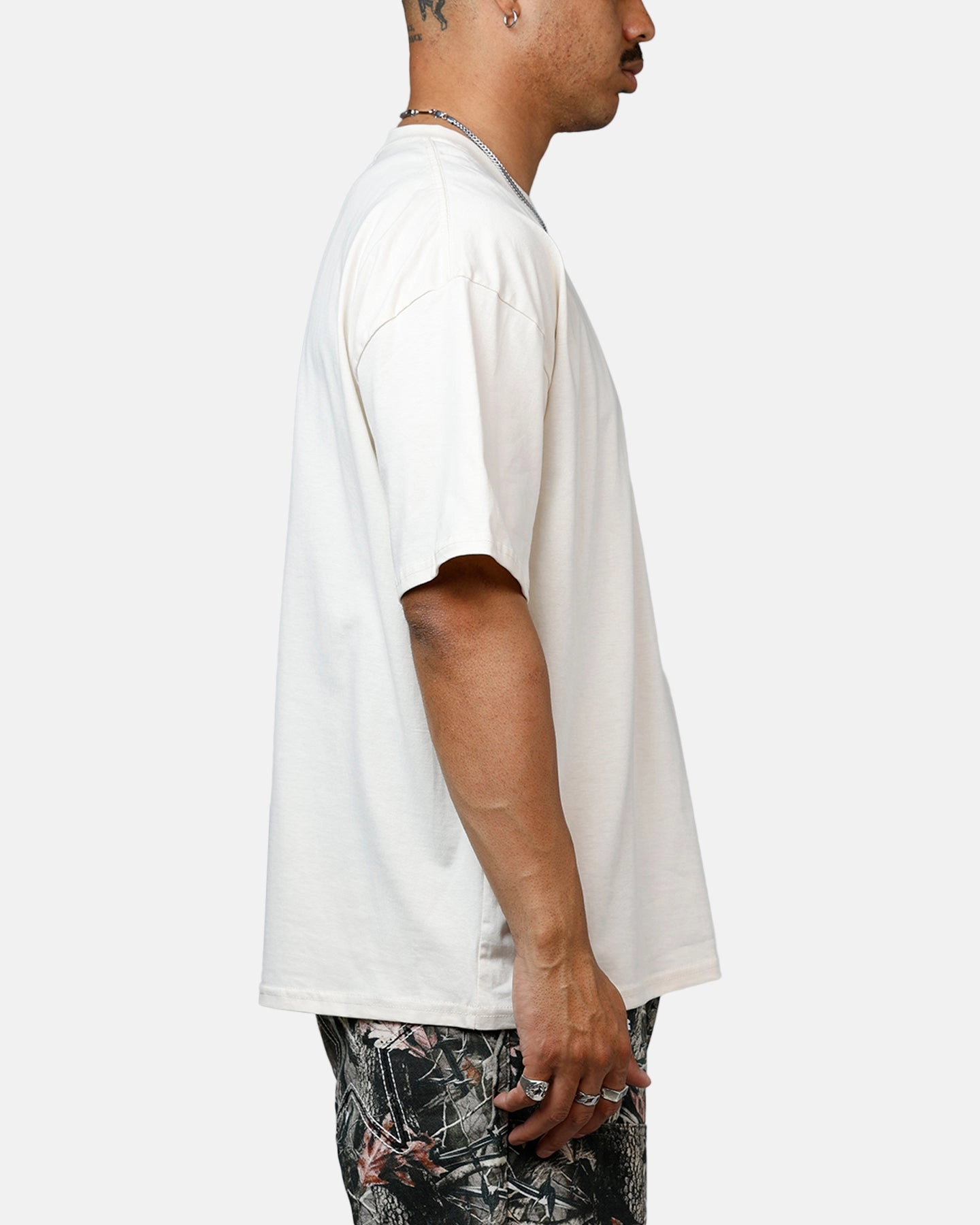 Saint Morta Black Doves Heavyweight T-Shirt Off White VentilatedBackPanel Odor Resistant Finish