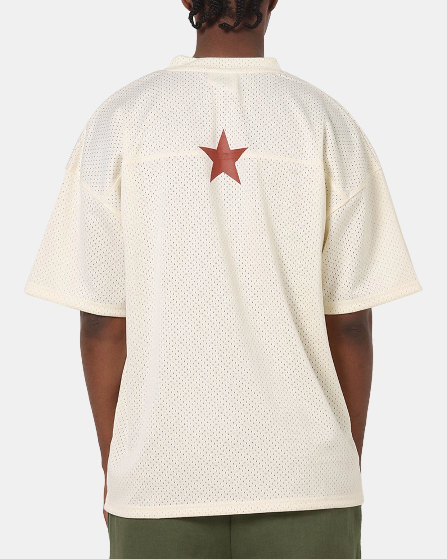 Carre Star Academy Mesh T-Shirt Off White Bold Patterns