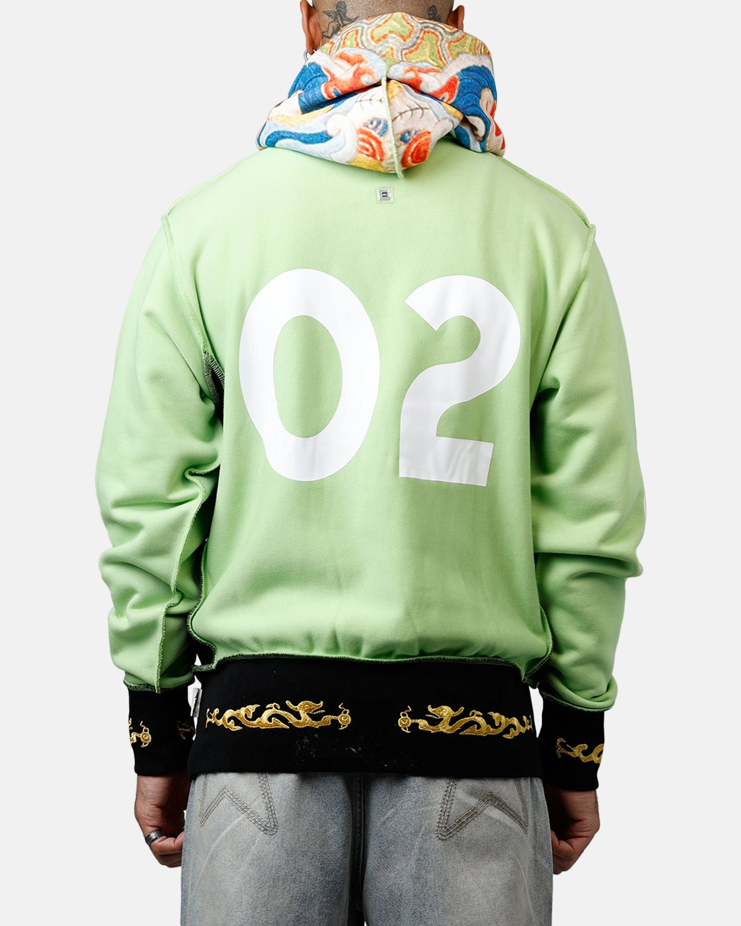 ABC Birthstone Hoodie Light Green Soft Touch Multi Panel Cut