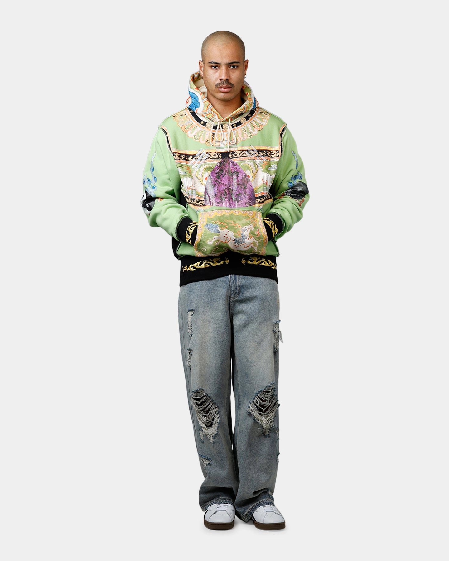 ColorfastMaterial ABC Birthstone Hoodie Light Green