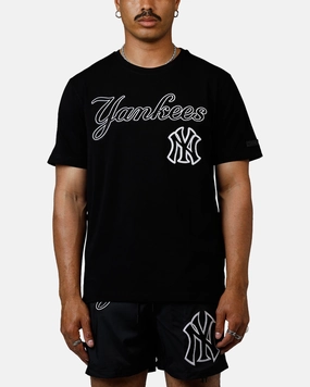 Pro Standard New York Yankees Chenille T-Shirt Black Stylish Dress Stylish Hoodie