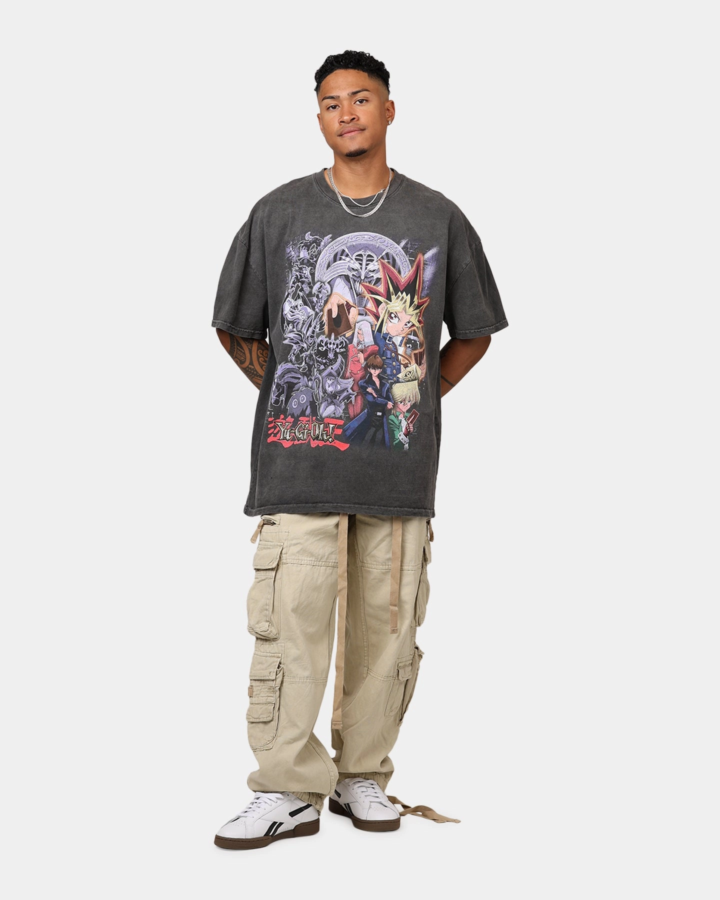 Goat Crew X Yu-Gi-Oh! Yami Yugi Heavyweight T-Shirt Black Wash HypoallergenicConstruction Relaxed Look