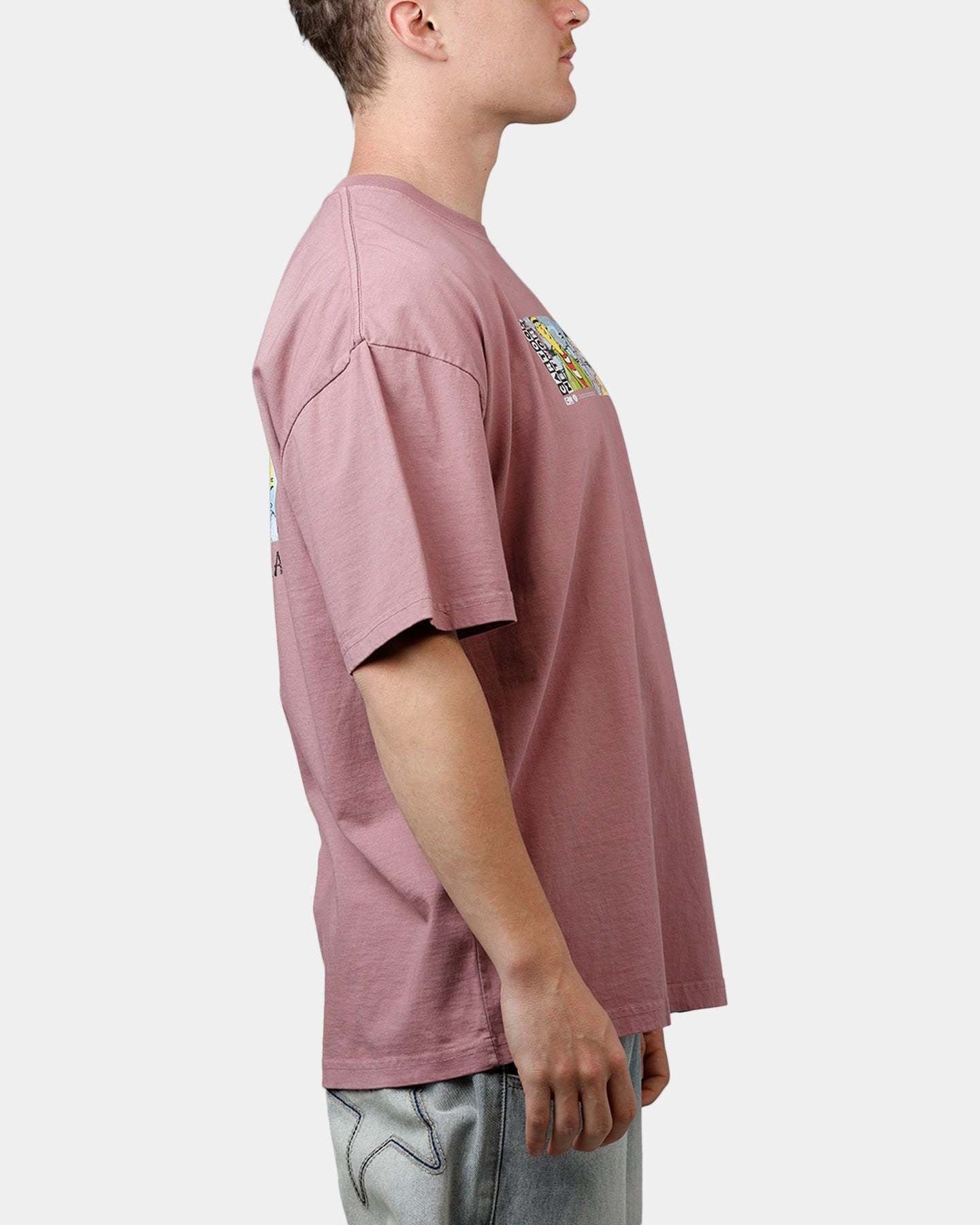 OrganicCotton Moisture Management Fabric 73 Studio X Cartoon Network Ed Edd N Eddy Grail Vintage T-Shirt Ash Rose