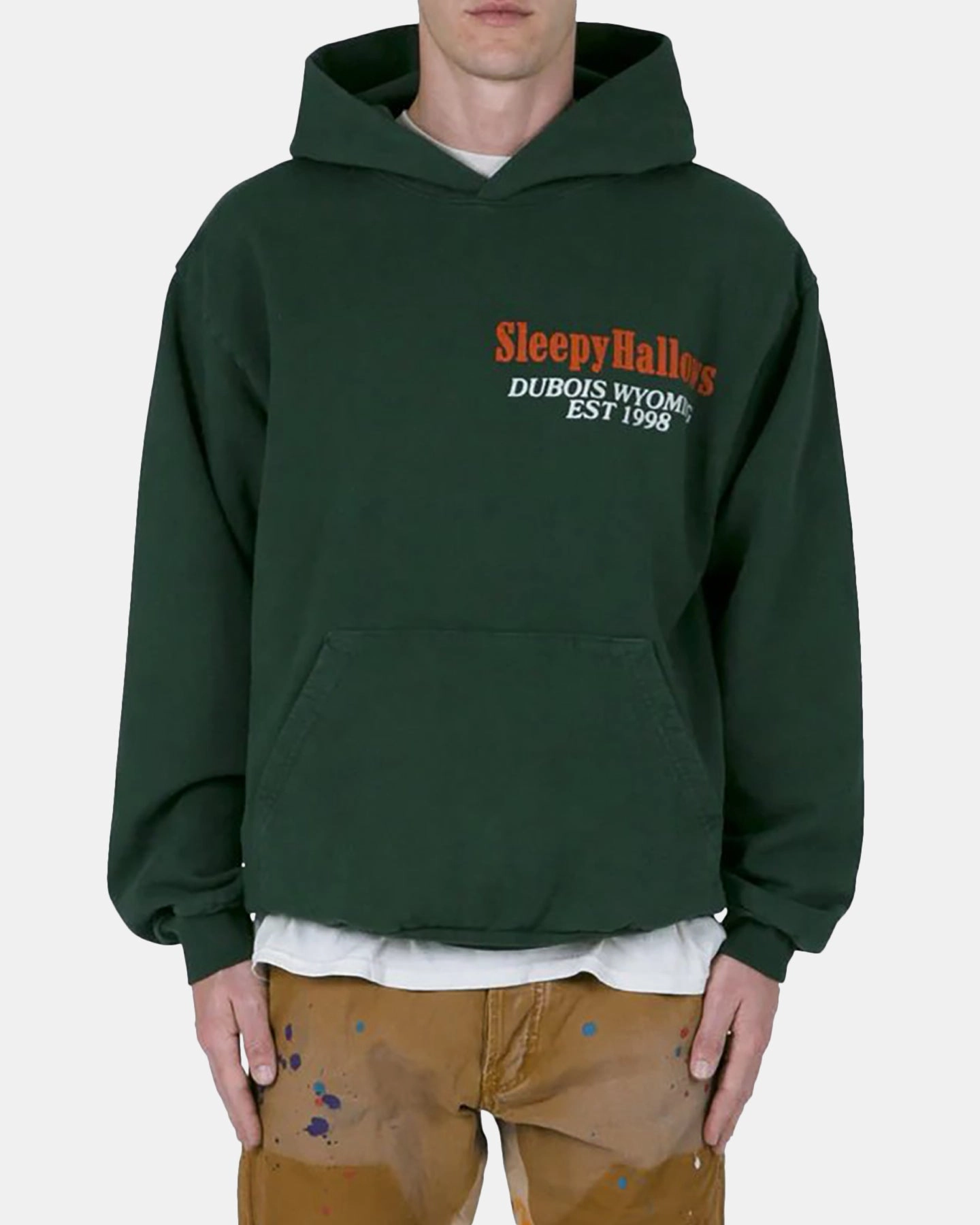 MNML Neon Cowboy Hoodie Ivy Antimicrobial Treatment RubberizedGrip