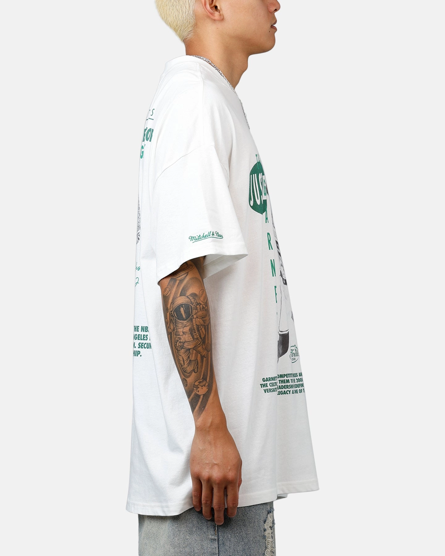 AllClimateAdaptive BondedSeamTechnology Mitchell & Ness Boston Celtics Kevin Garnett Got Better T-Shirt Vintage White