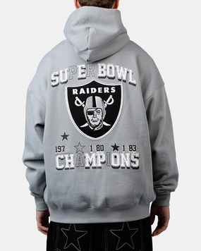 EcoFriendly Dye Pro Standard Las Vegas Raiders Kickoff Hoodie Grey