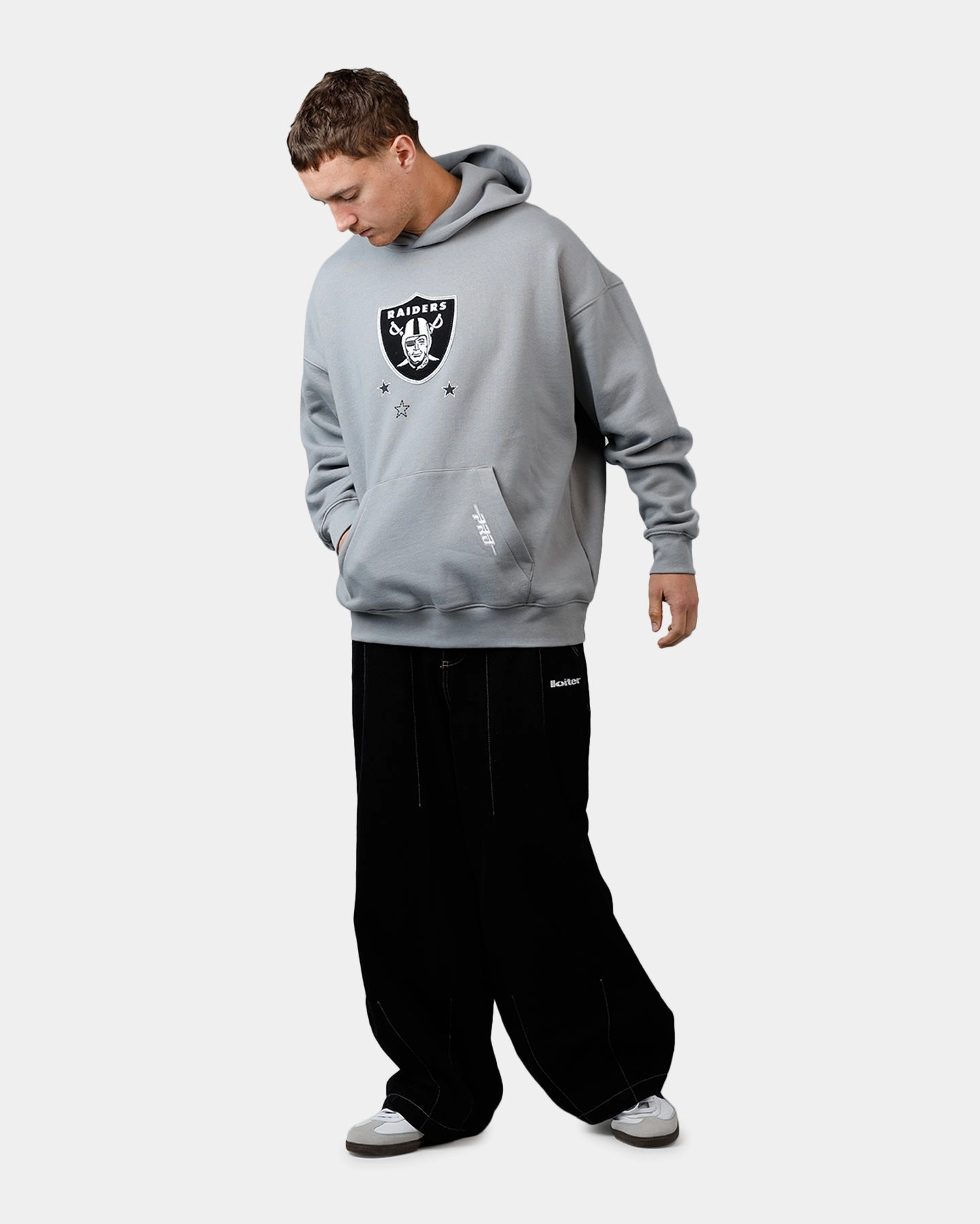 Pro Standard Las Vegas Raiders Kickoff Hoodie Grey Thermal Regulating Fabric