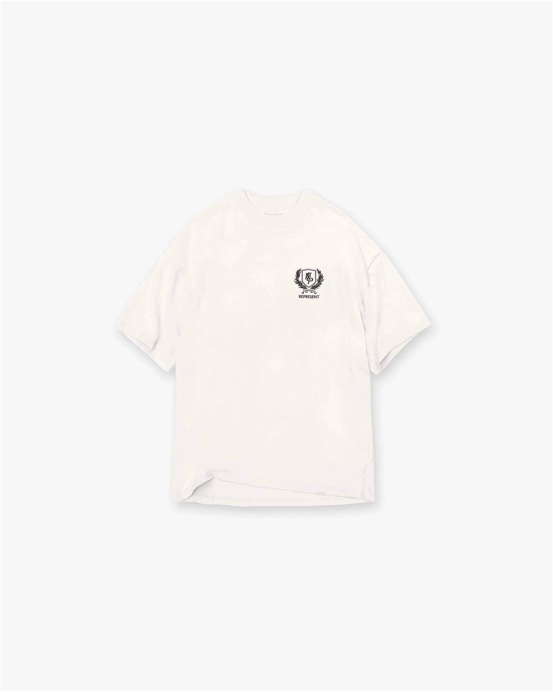 MultipurposeCuffs Crest T-Shirt - Flat White