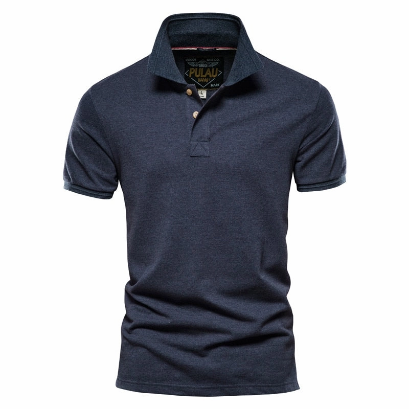 Interlock Cotton West Louis? Men Classic Cotton Business Polo Shirt
