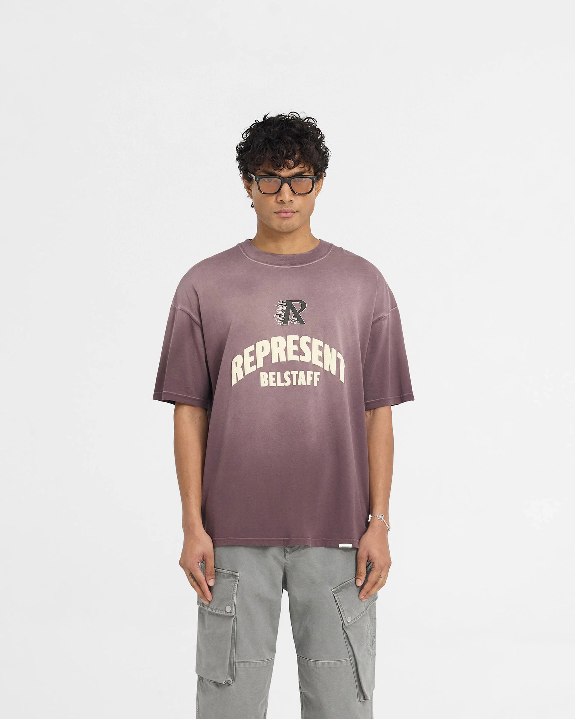 Modern innovation Represent X Belstaff Flame Phoenix T-Shirt - Plum
