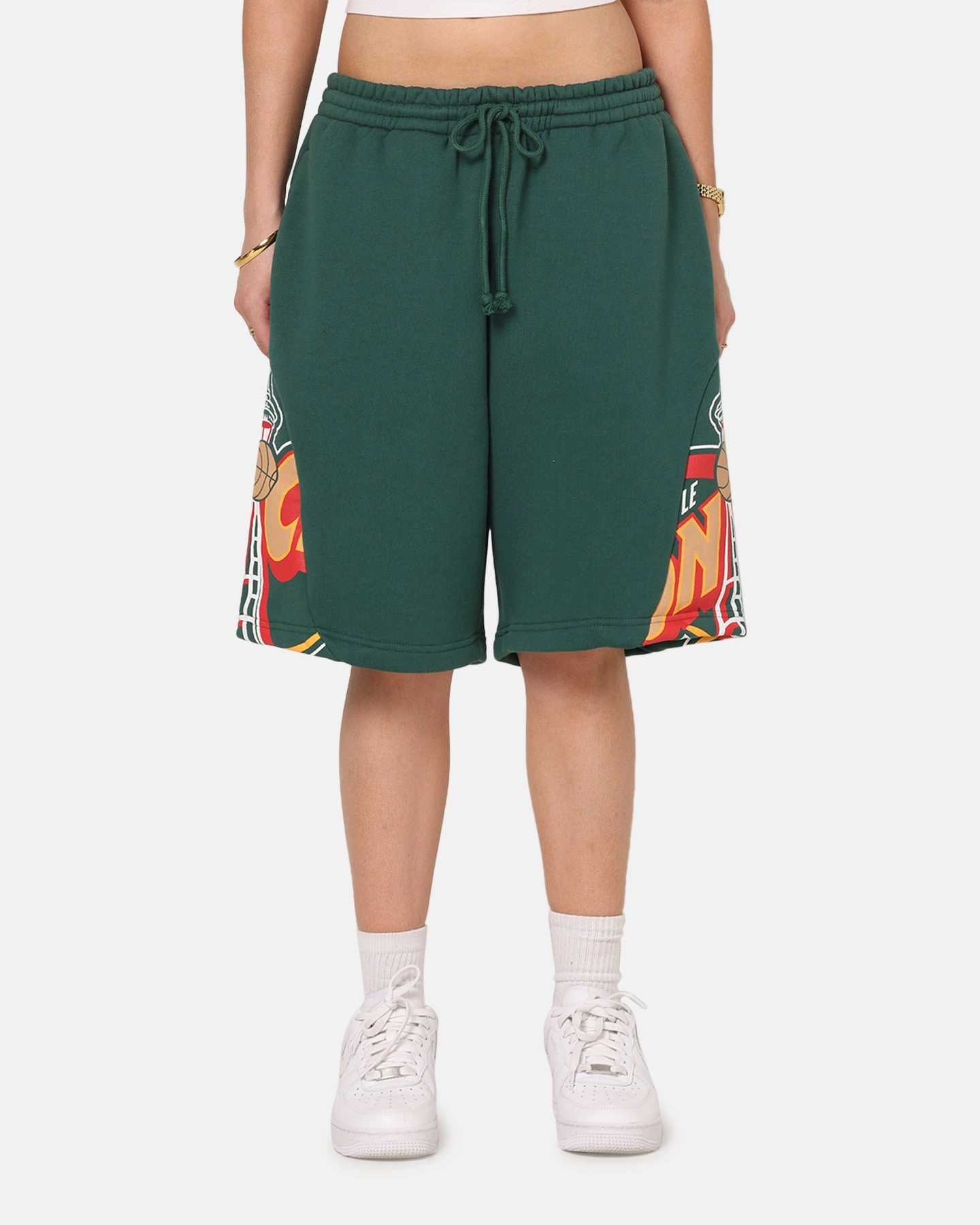 Breathable activewear Plus-size option Mitchell & Ness Seattle SuperSonics C&S Shorts Official Team Color