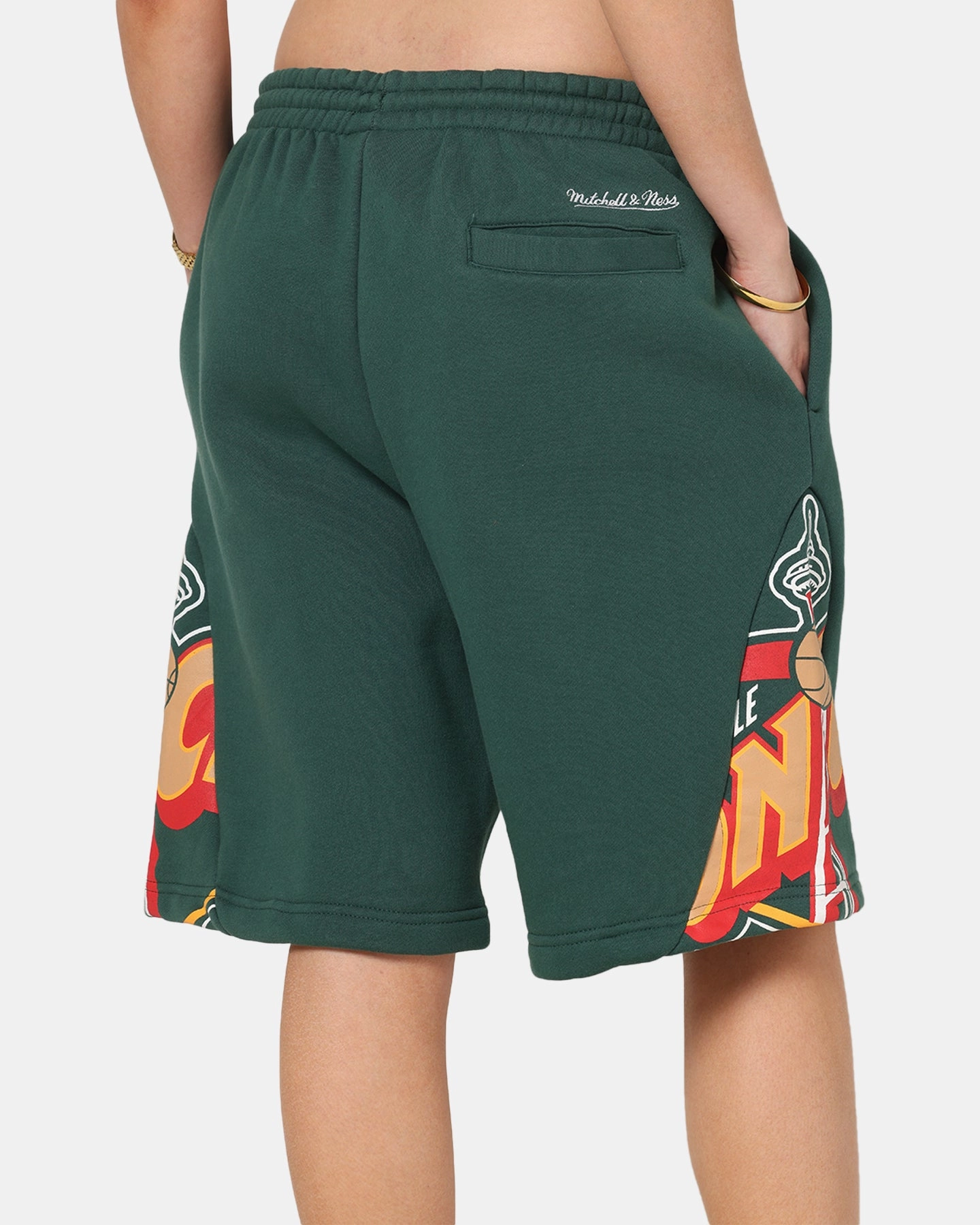 Mitchell & Ness Seattle SuperSonics C&S Shorts Official Team Color Fashionable Design Walk Friendly