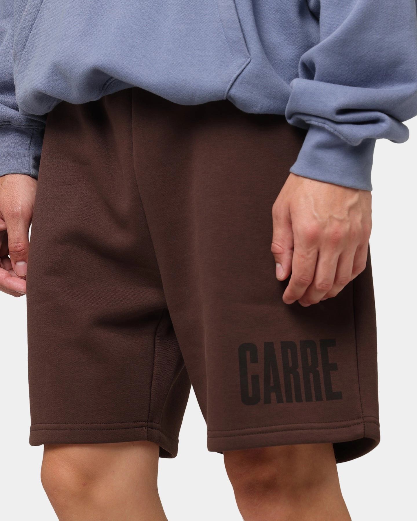 Carre Premium Essentials Sweat Shorts Chocolate Slim Profile