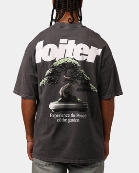 Loiter Bonsai Mock T-Shirt Charcoal Layered Shoulder AntiBacterial Coating