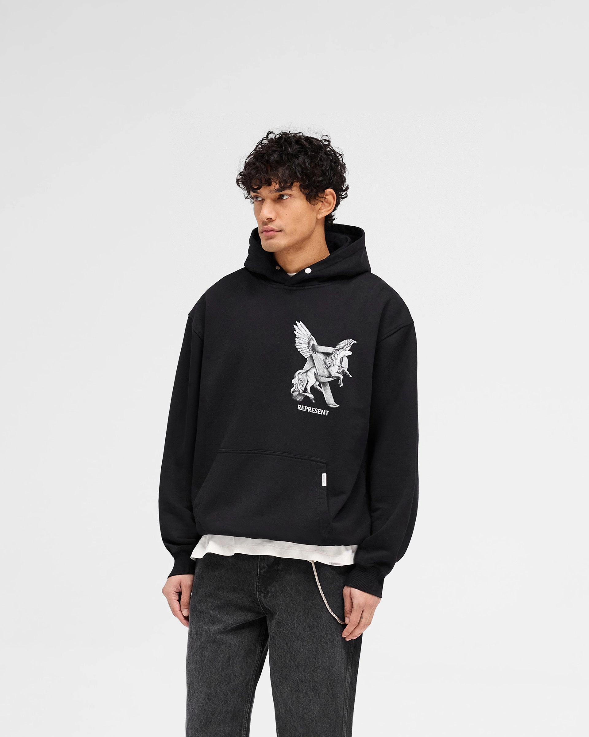 Flexible Layer Retro Vibe Elegance In Motion Hoodie - Jet Black