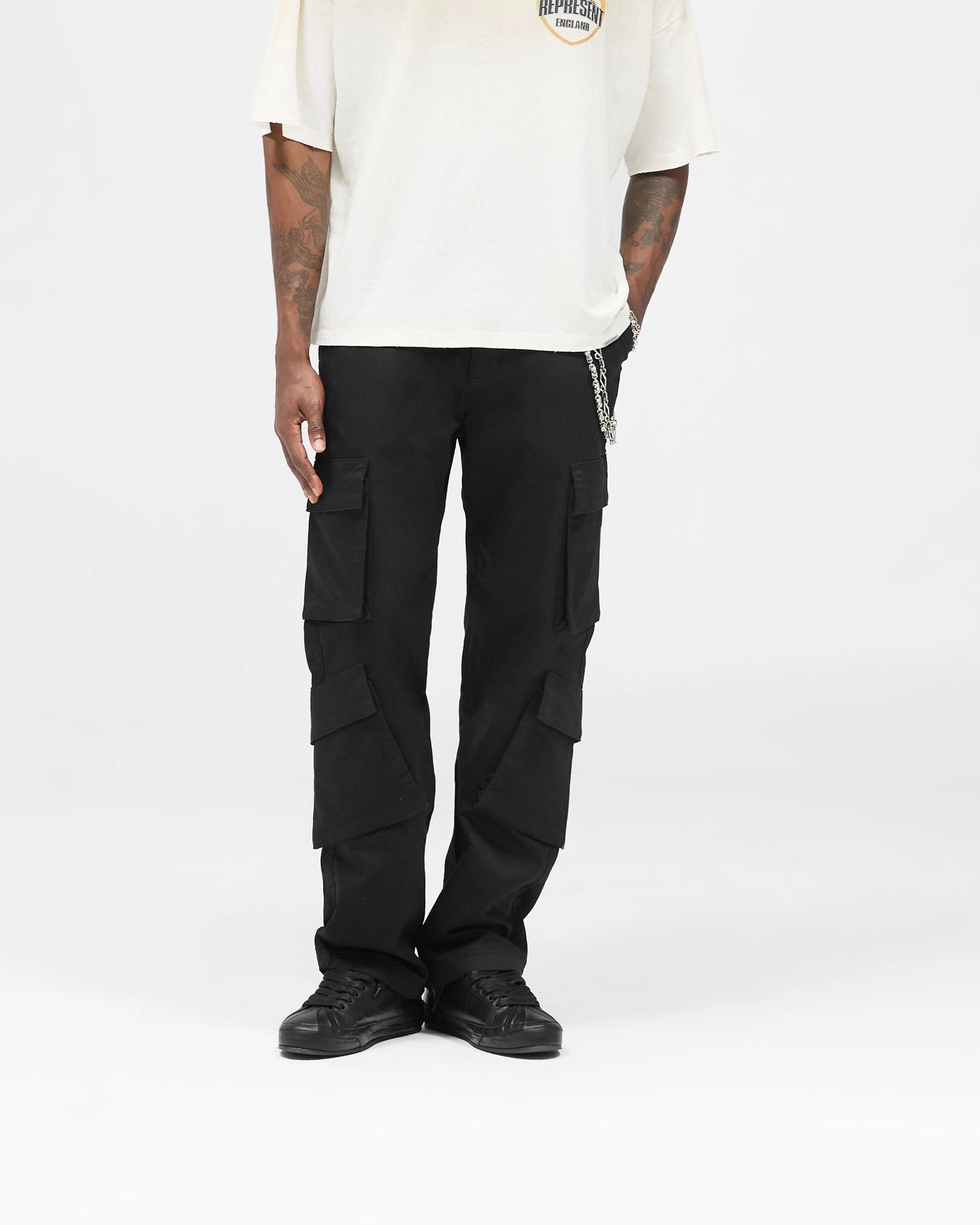 Cargo Pant - Jet Black Compact Fit Casual Style