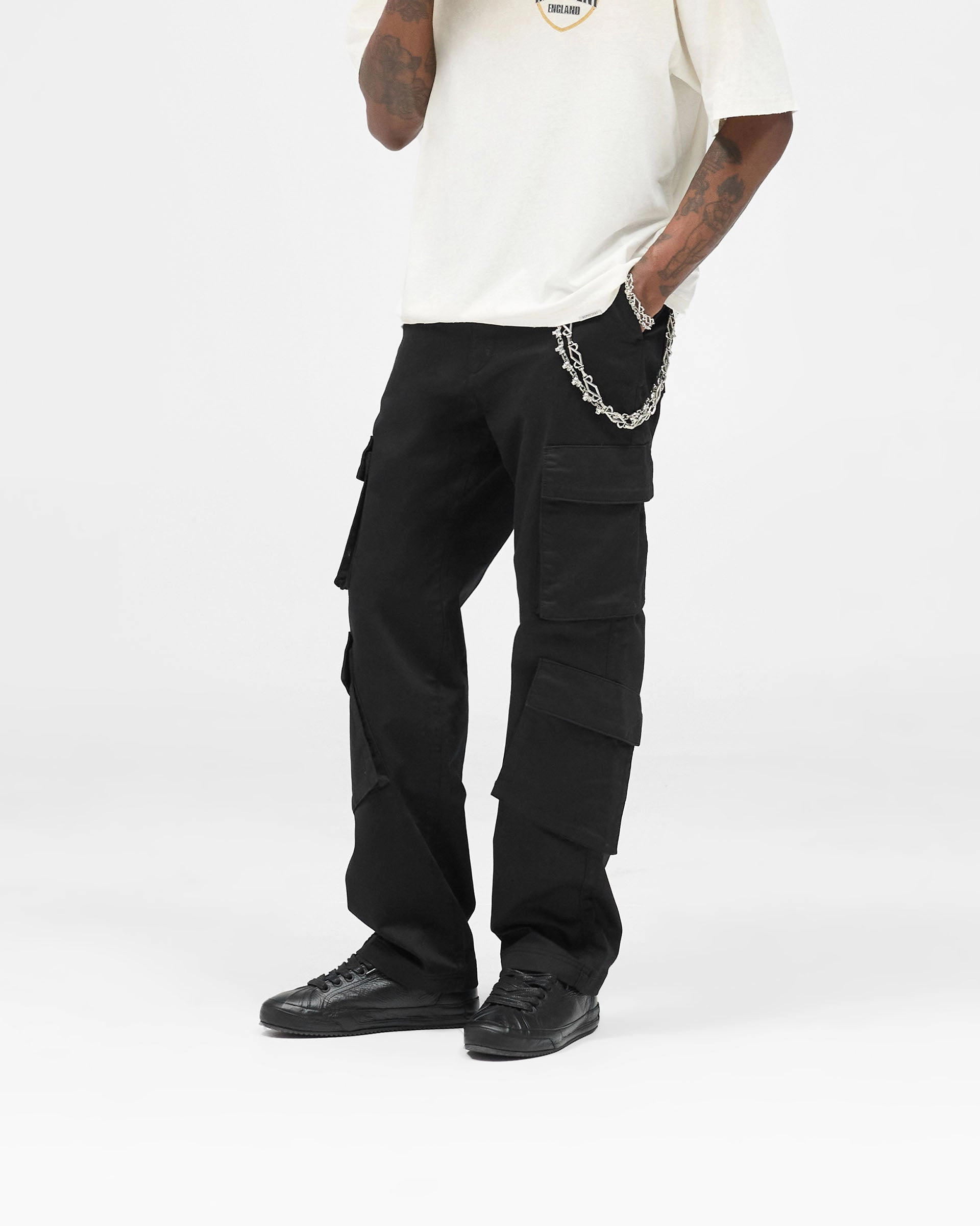 ElasticWaist Sweat Resistant Cargo Pant - Jet Black