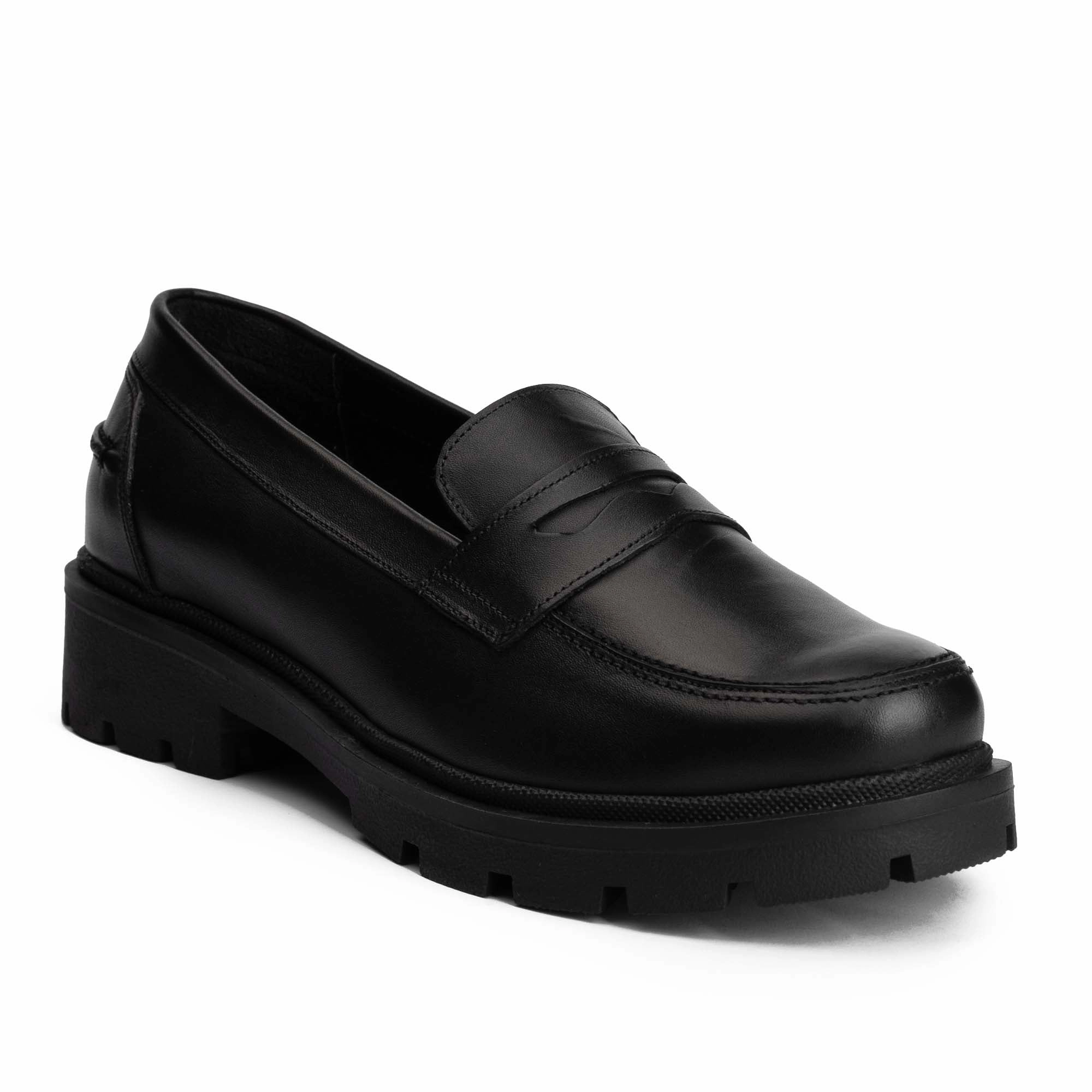 Brio Modern Platform Loafers-Black Pure Sprint