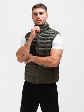 Ellis Lightweight Gilet - Dark Green Zippered Vents