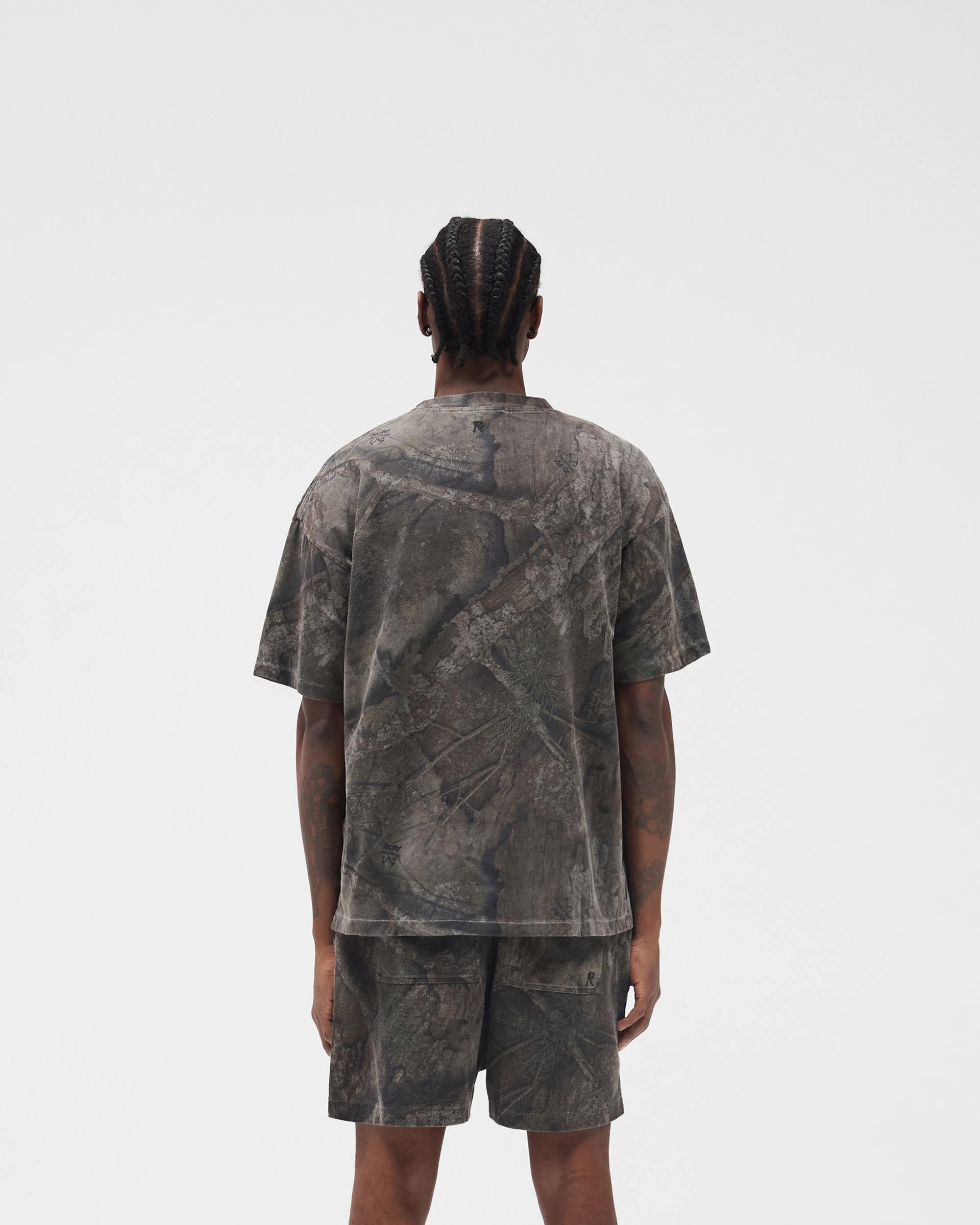 Initial Overdye Realtree? Oversized T-Shirt - Overdyed Black Layering Must-Have