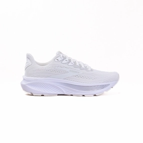 Brooks Ghost 17 (Women??s) - White/White/Grey Wide Toe Box Options Sporty