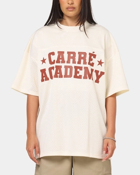 Carre Star Academy Mesh T-Shirt Off White GarmentWashed Softness Comfy Layer