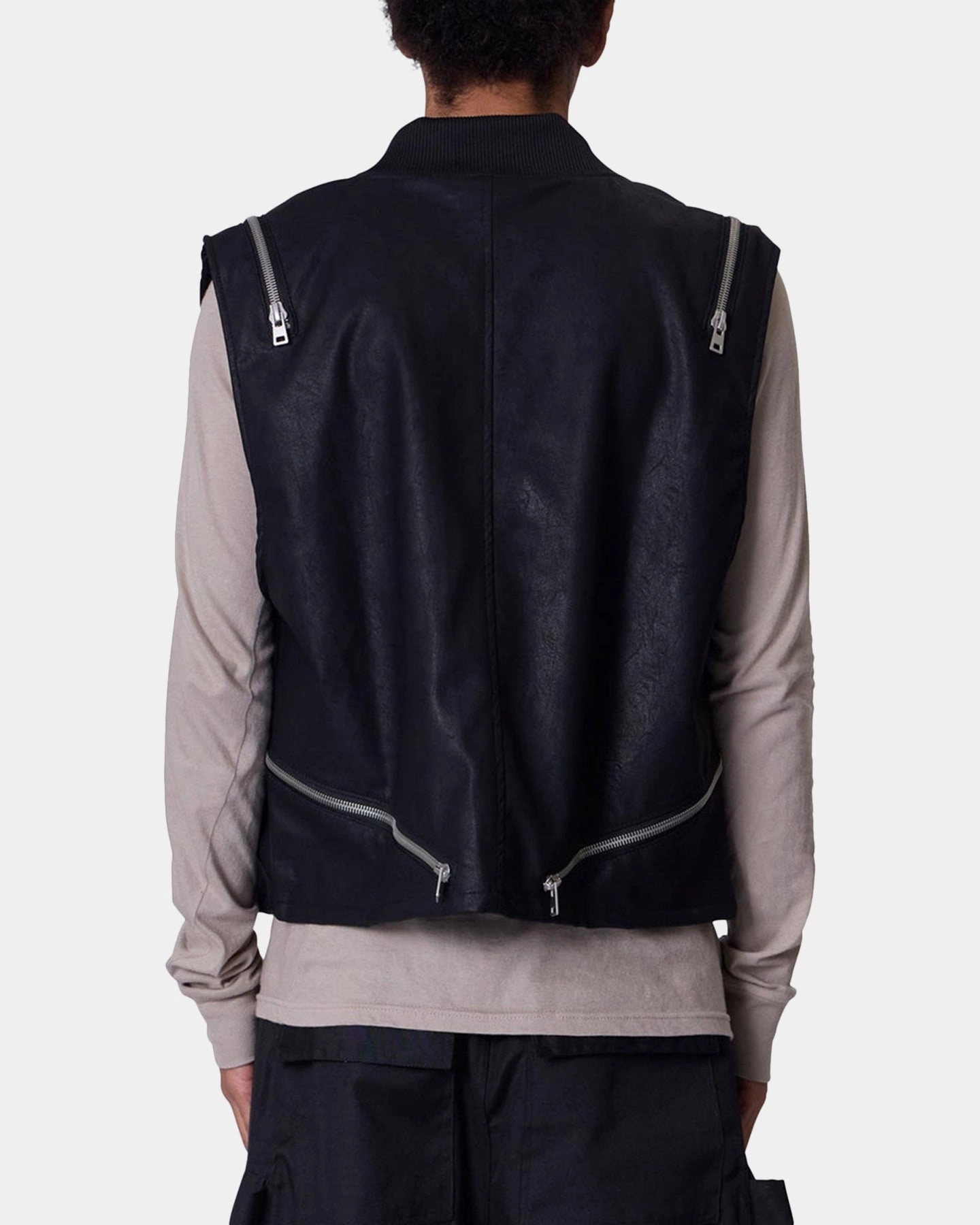 Light material MNML Zip Lock Vest Black