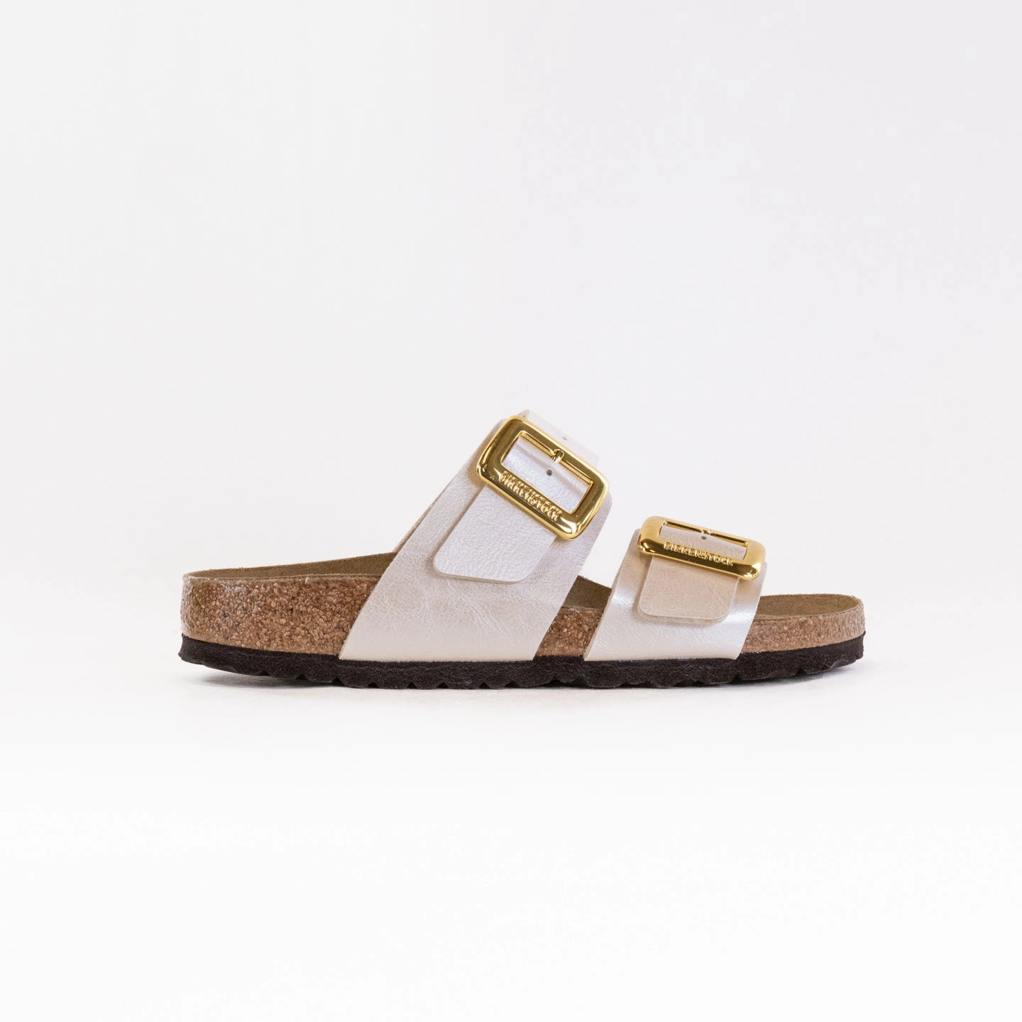 Birkenstock Limted Edition Sydney Luxe Buckle (Women's) - Graceful Pearl White Free Step Customizable Straps