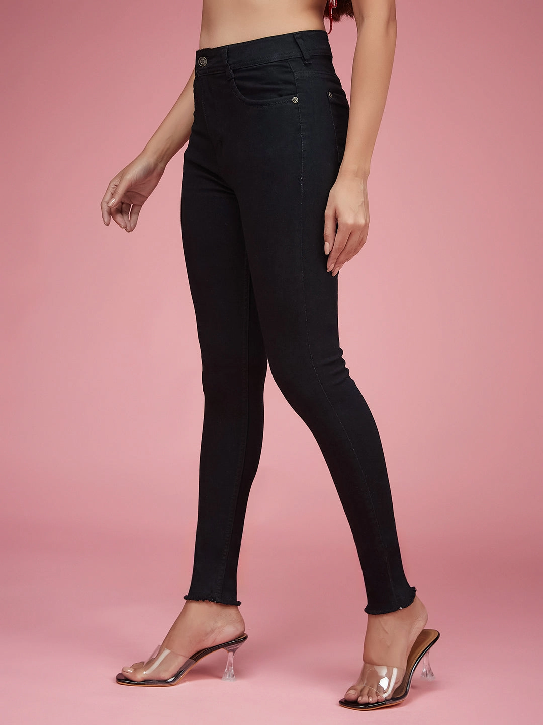 Go-To Choice CHASEstretch? Black Slim-Fit High-Rise Denim Jeans