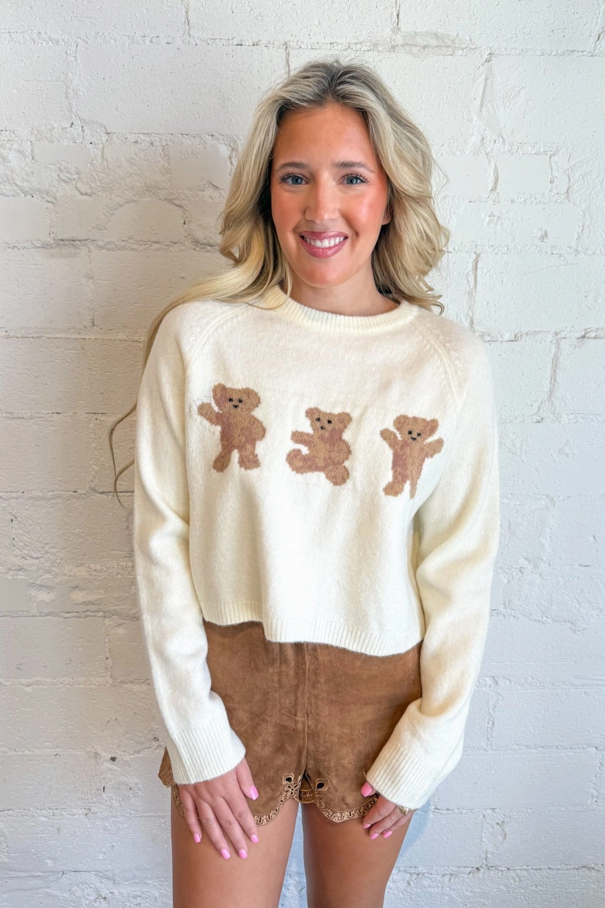 Three Bears Sweater Microfiber Textile