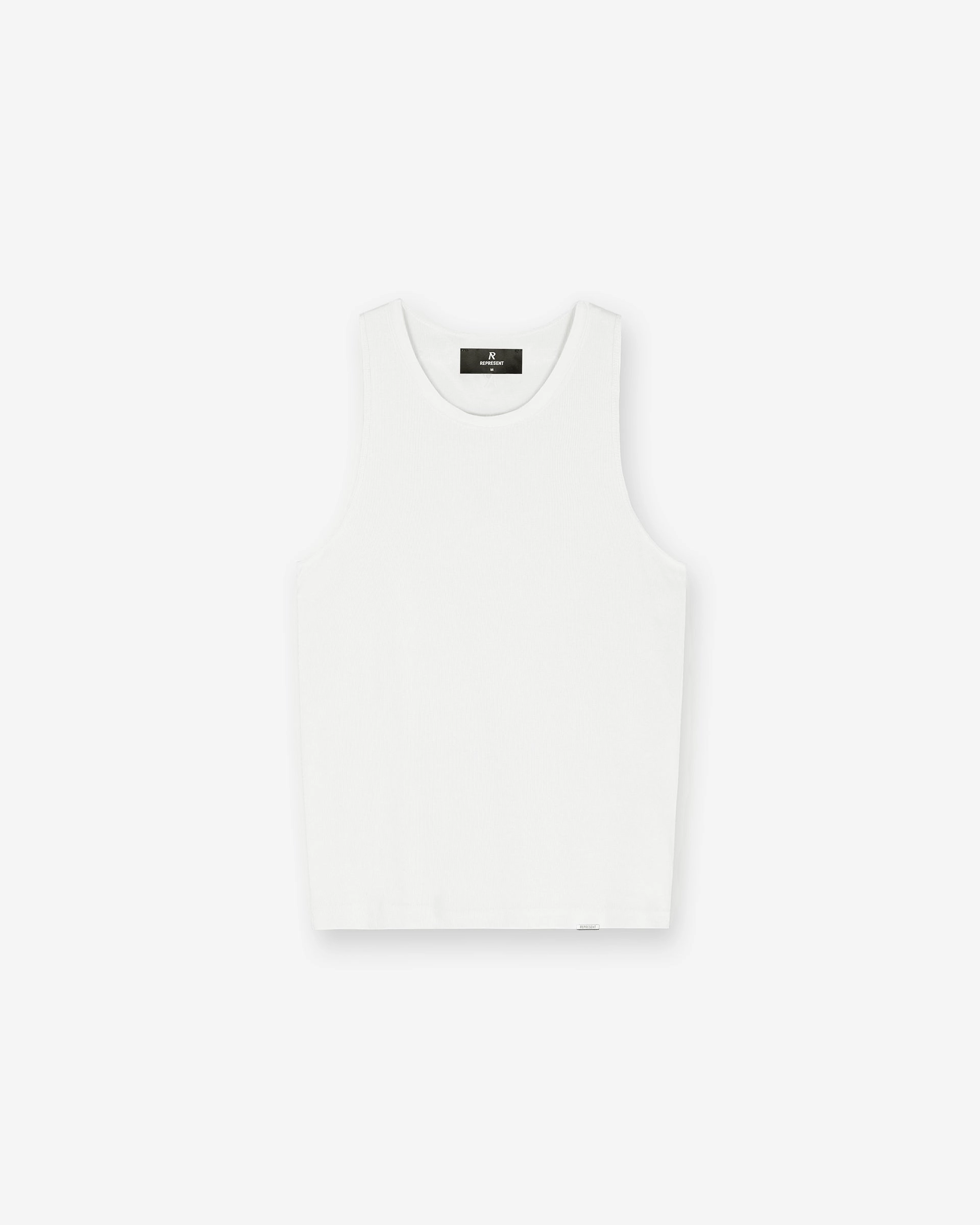 Fashion and Comfort Fit For All Day Initial Rib Vest - Flat White