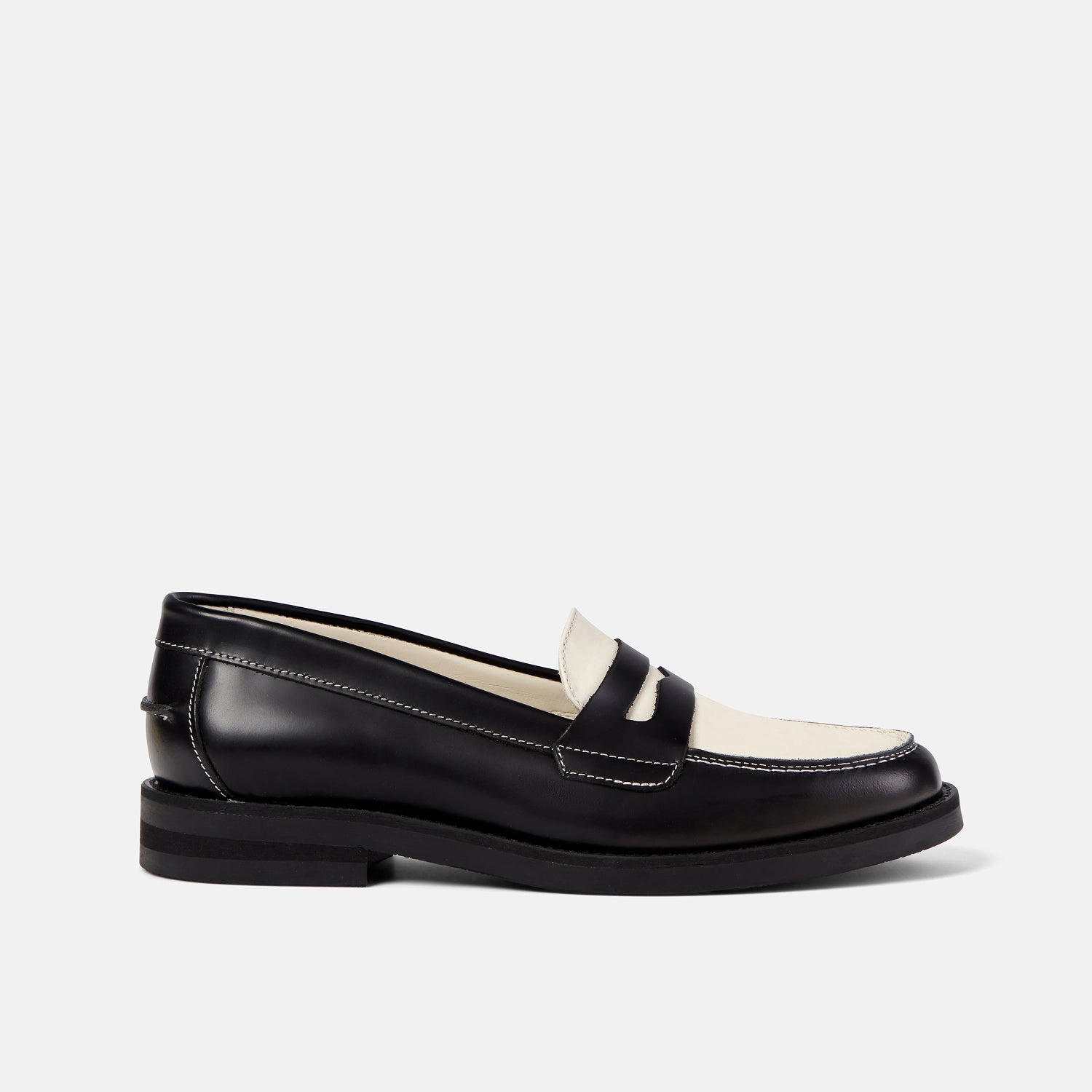Go Easy Open Guard Wilde Black   White Penny Loafer - Women's